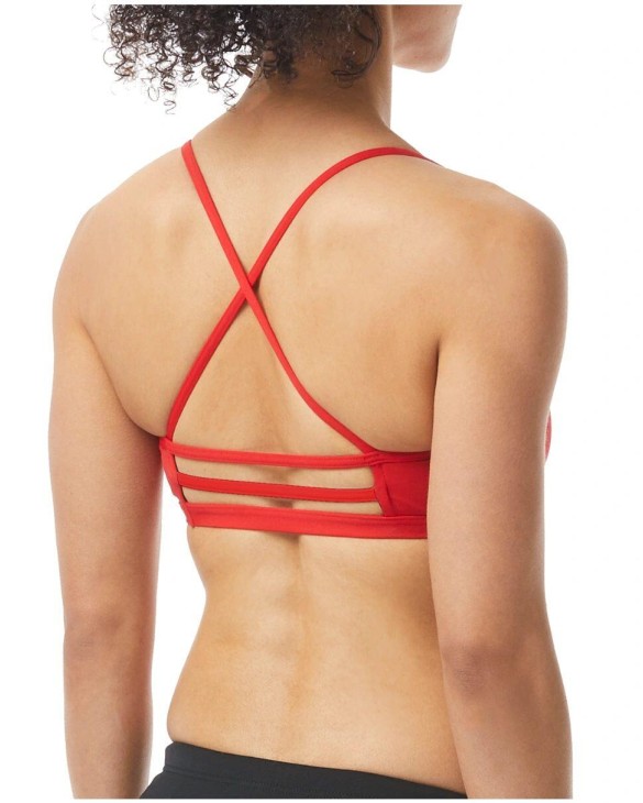 TYR DURAFAST ONE WOMEN'S TRINITY TOP - SOLID - 610 Red