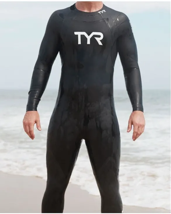 TYR MEN'S HURRICANE WETSUIT CAT 1 - 001 Black