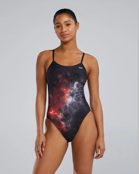 TYR DURAFAST ELITE WOMEN'S CUTOUTFIT SWIMSUIT - STARBORNE - 610 Red