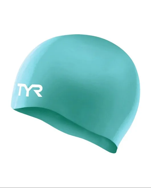 TYR ADULT SILICONE WRINKLE-FREE SWIM CAP - 440 Turquoise