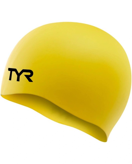 TYR ADULT SILICONE WRINKLE-FREE SWIM CAP - 720 Yellow