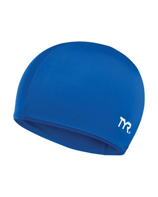 TYR ADULT LYCRA FIBER SWIM CAP - 428 Royal