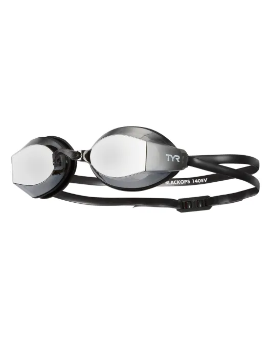 TYR ADULTS BLACK OPS 140 EV MIRRORED RACING GOGGLES - 075 Metallized Smoke