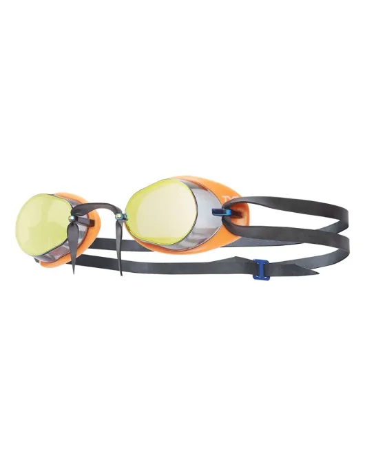 TYR ADULT MIRRORED SOCKET ROCKETS 2.0 GOGGLES - 967 Rainbow/Fl. Orange/Black