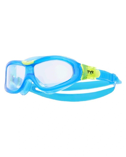 TYR YOUTH ORION SWIM MASK - 105 Clear/Blue