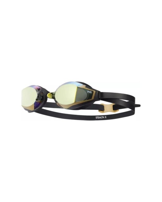 TYR STEALTH-X MIRRORED PERFORMANCE GOGGLES - 751 Gold/Black/Black