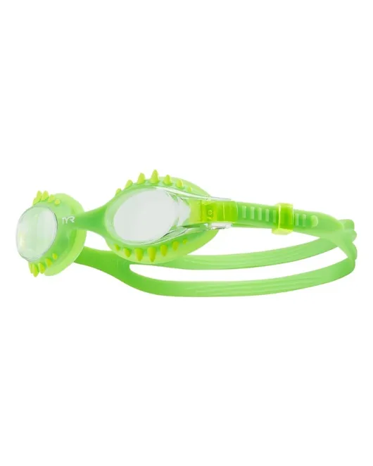 TYR KIDS' SWIMPLE GOGGLES - SPIKES - 312 Green/Yellow