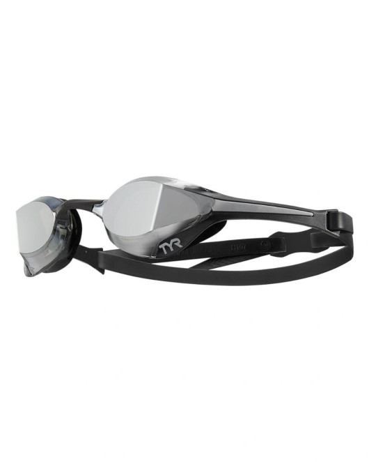 TYR ADULT TRACER-X ELITE MIRRORED RACING GOGGLES - 043 Silver/Black/Silver