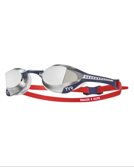 TYR ADULT TRACER-X ELITE MIRRORED RACING GOGGLES - 921- USA