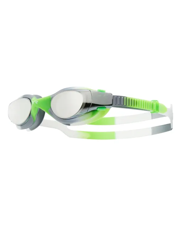 TYR YOUTH VESI MIRRORED GOGGLES - TIE DYE - 657 Silver/Green