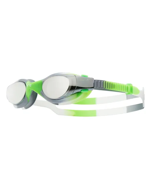 TYR YOUTH VESI MIRRORED GOGGLES - TIE DYE - 657 Silver/Green