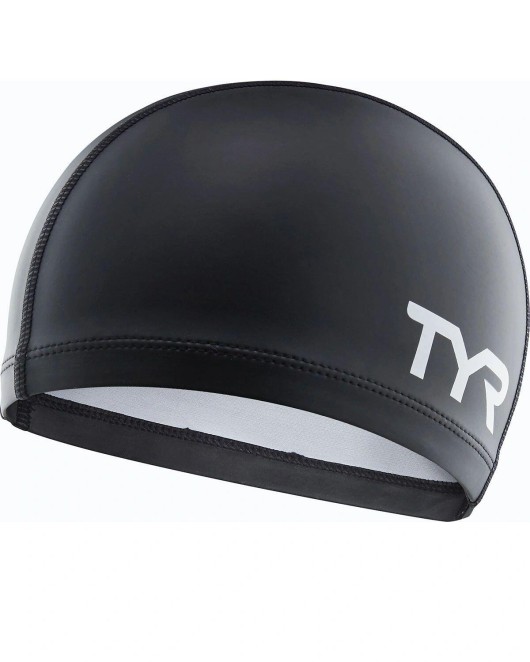 TYR ADULT SILICONE COMFORT SWIM CAP - 001 Black