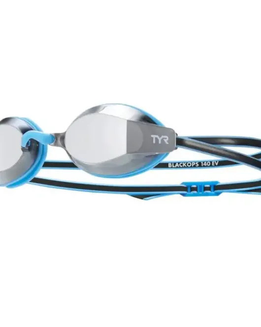 TYR YOUTH BLACK OPS 140 EV MIRRORED RACING GOGGLES - 422 Blue/Blue/Black
