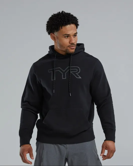 TYR UltraSoft Men's Big Logo Tech Hoodie - 001 Black