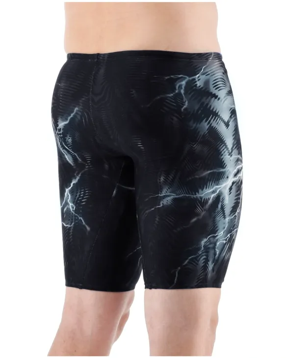 TYR MEN'S VENZO HIGH-WAIST JAMMER SWIMSUIT - PHANTOM OBLIVION - 001 Black