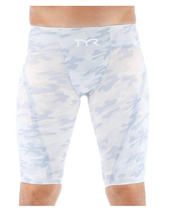 TYR MEN'S VENZO LOW-WAIST JAMMER SWIMSUIT - CAMO - 100 White