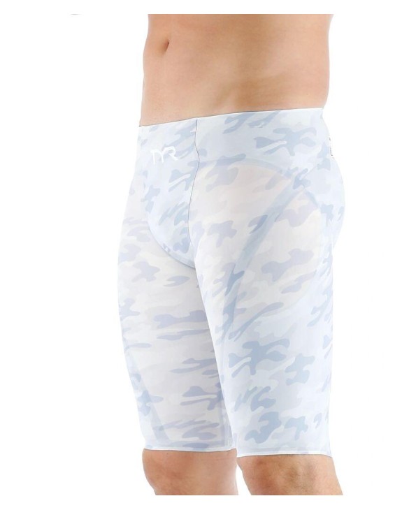 TYR MEN'S VENZO LOW-WAIST JAMMER SWIMSUIT - CAMO - 100 White