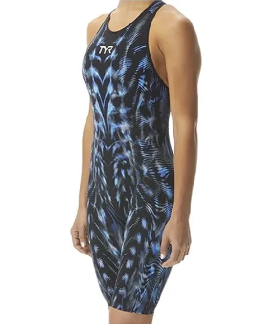 TYR WOMENS VENZO GENESIS CLOSED BACK SWIMSUIT - 199 Steel Blue