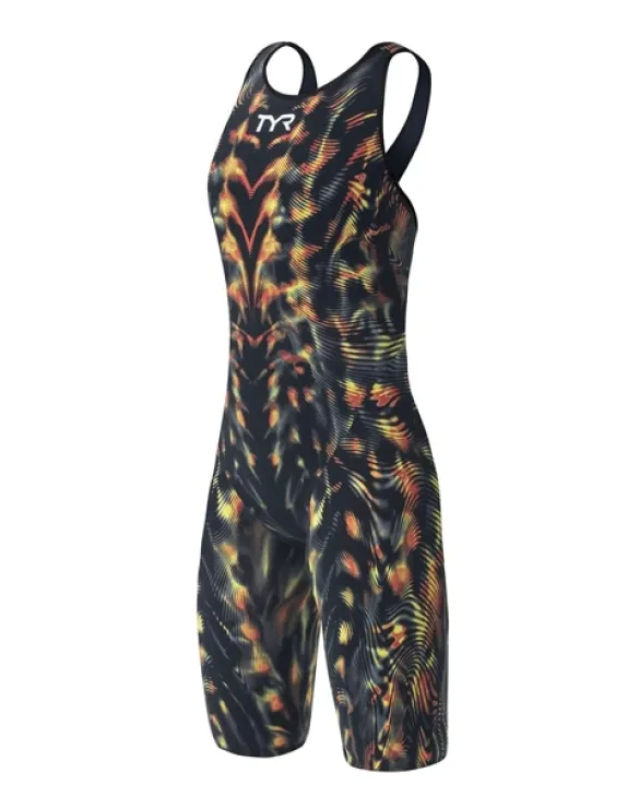 TYR WOMENS VENZO GENESIS CLOSED BACK SWIMSUIT - 234 INFERNO