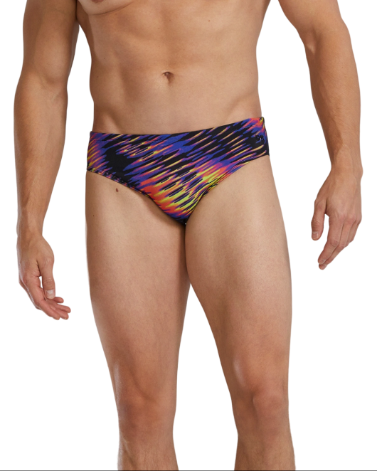 TYR DURAFAST ELITE MEN'S BRIEF - EVOLVED - 697 Lime/Multi