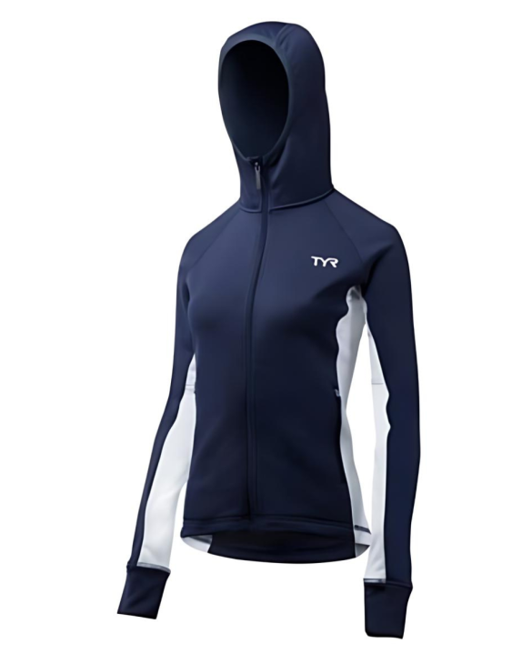 TYR Women's Jacket Victory - 408 Navy/White