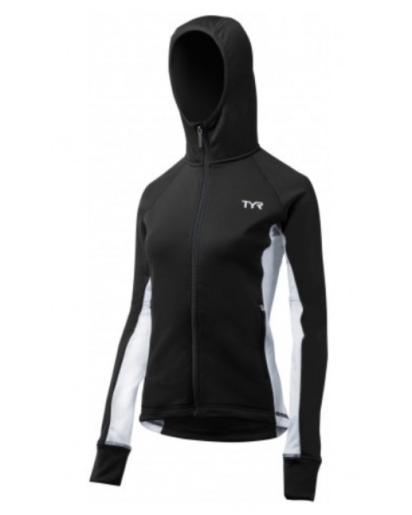 TYR Women's Jacket Victory - 060 Black/White