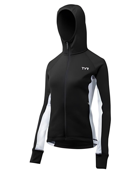 TYR Women's Jacket Victory - 060 Black/White