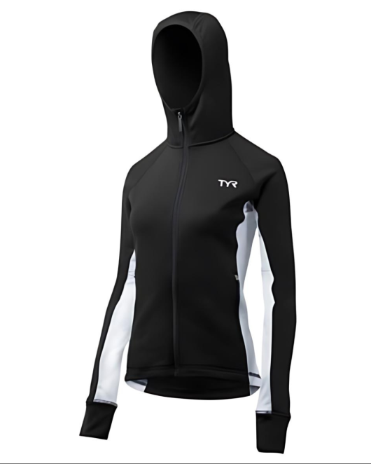 TYR Women's Jacket Victory - 060 Black/White