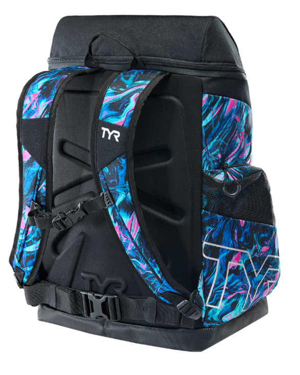 TYR Alliance 45L Printed Backpack Blue/Pink