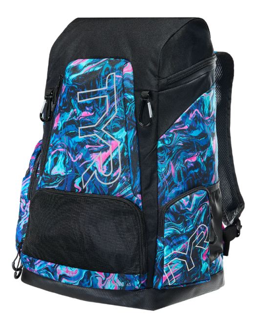 TYR Alliance 45L Printed Backpack Blue/Pink