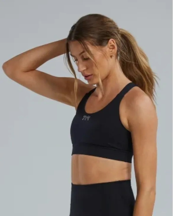 TYR Base Kinetic™ Women's Crossback Sports Bra - Solid - 001 Black