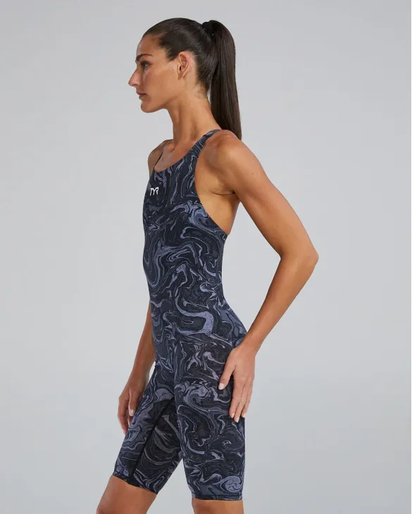 Women's Thresher Open Back Tech Suit - Hyperblitz - Titanium