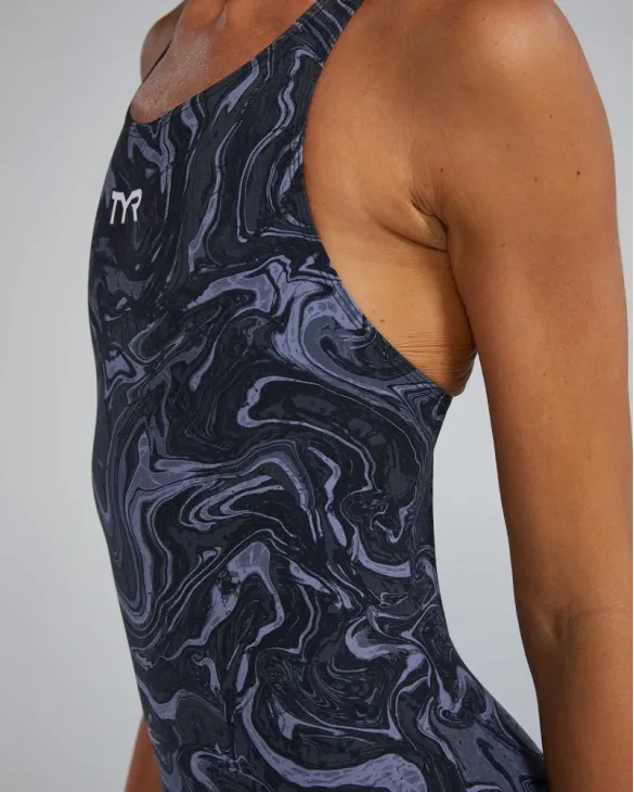 Women's Thresher Open Back Tech Suit - Hyperblitz - Titanium