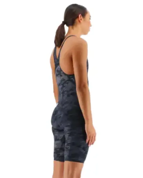 TYR WOMEN'S VENZO CLOSED BACK SWIMSUIT - CAMO - 001 Black