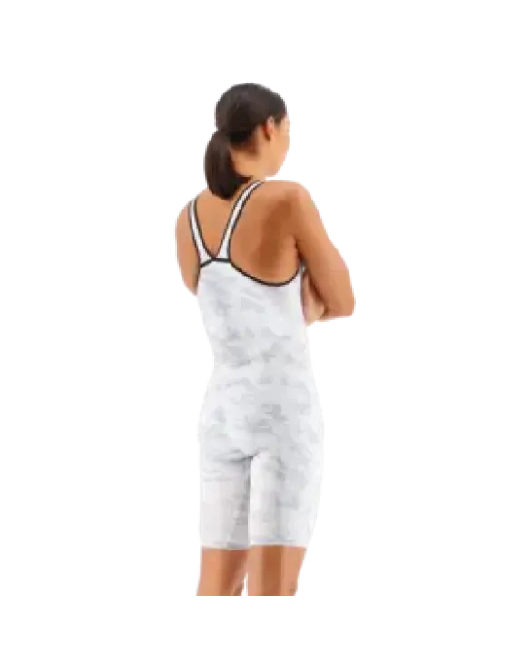 TYR WOMEN'S VENZO CLOSED BACK SWIMSUIT - CAMO - 100 White
