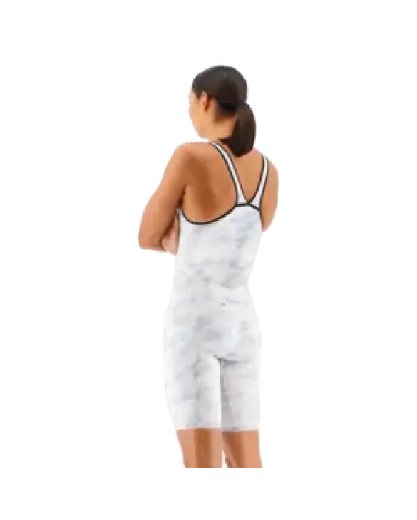 TYR WOMEN'S VENZO CLOSED BACK SWIMSUIT - CAMO - 100 White