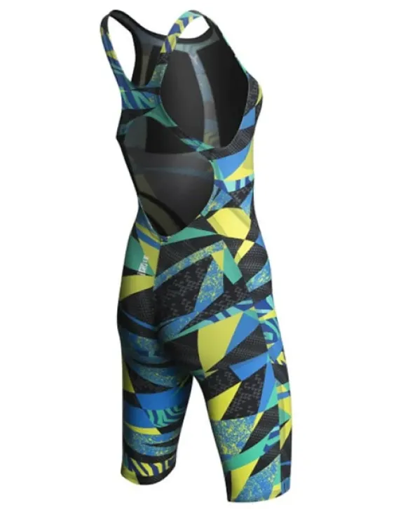 TYR WOMEN'S AVICTOR PRELUDE OPEN BACK SWIMSUIT - 487 Blue/Green