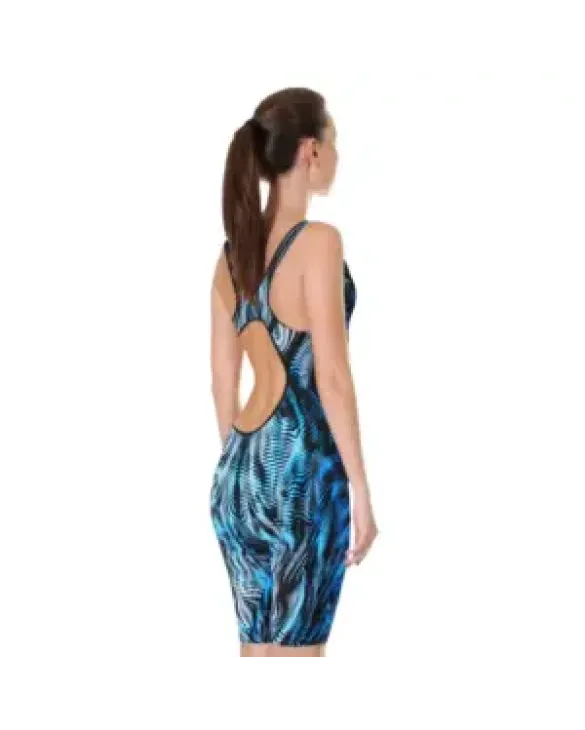 TYR WOMENS VENZO GENESIS OPEN BACK SWIMSUIT - 199 Steel Blue