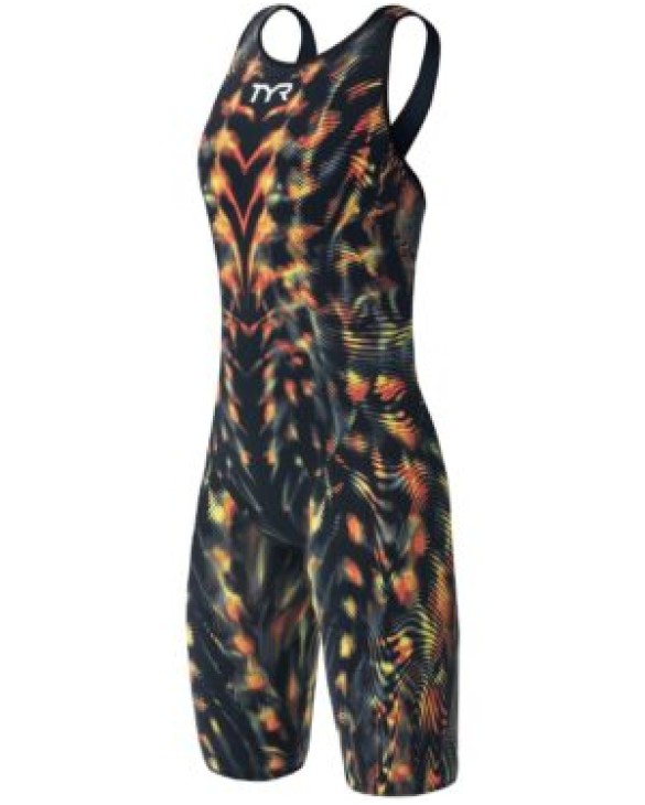 TYR WOMENS VENZO GENESIS OPEN BACK SWIMSUIT - 234 INFERNO