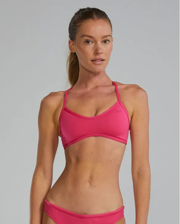 TYR DURAFAST ELITE WOMEN'S TRINITY TOP - SOLID 551 Fuchsia