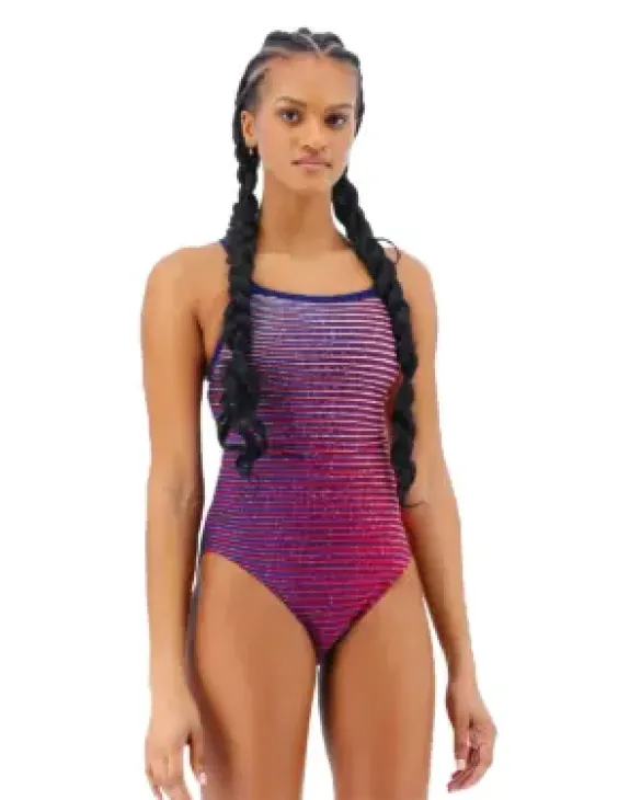 TYR DURAFAST ELITE WOMEN'S DIAMONDFIT SWIMSUIT - FLUX - 670 Pink
