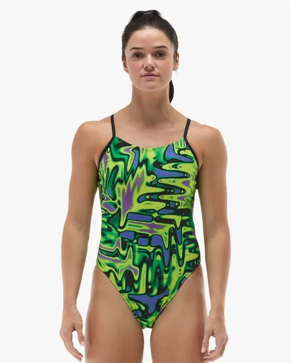 TYR Women's Durafast Elite Cutoutfit Swimsuit - Flux 697