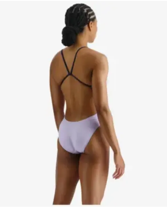 TYR DURAFAST ELITE WOMEN'S CUTOUTFIT SWIMSUIT - SOLID - 531 Levander