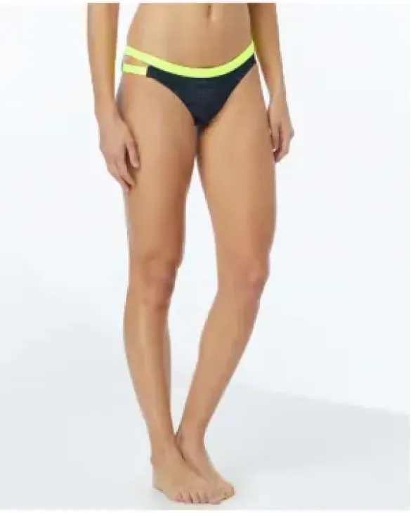 TYR DURAFAST ONE WOMEN'S MINI BIKINI BOTTOM - SANDBLASTED COVE - 001 Black